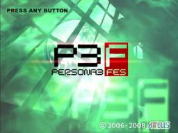 Shin Megami Tensei: Persona 3 FES Title Screen